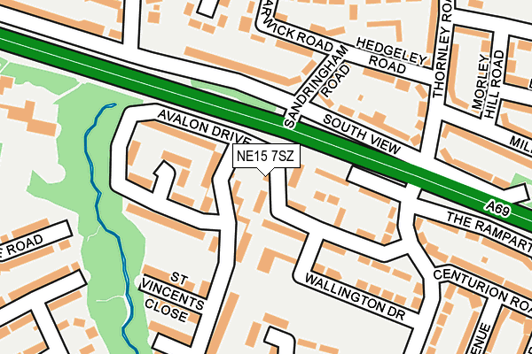 NE15 7SZ map - OS OpenMap – Local (Ordnance Survey) NE15 7SZ map - OS OpenMap – Local (Ordnance Survey)