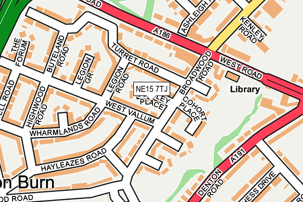 NE15 7TJ map - OS OpenMap – Local (Ordnance Survey) NE15 7TJ map - OS OpenMap – Local (Ordnance Survey)
