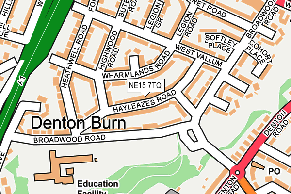 NE15 7TQ map - OS OpenMap – Local (Ordnance Survey) NE15 7TQ map - OS OpenMap – Local (Ordnance Survey)