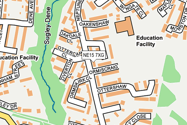 NE15 7XG map - OS OpenMap – Local (Ordnance Survey) NE15 7XG map - OS OpenMap – Local (Ordnance Survey)