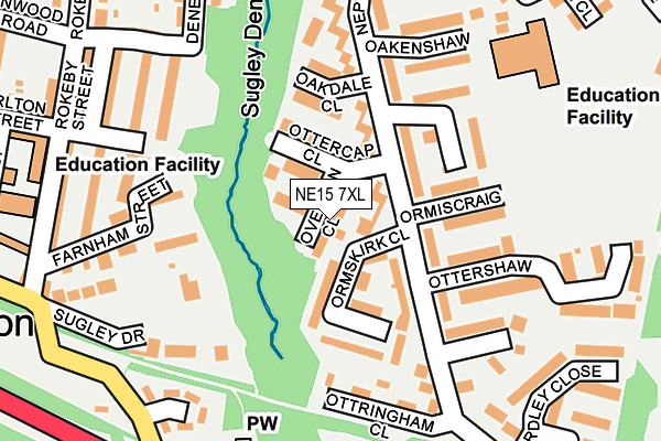 NE15 7XL map - OS OpenMap – Local (Ordnance Survey) NE15 7XL map - OS OpenMap – Local (Ordnance Survey)