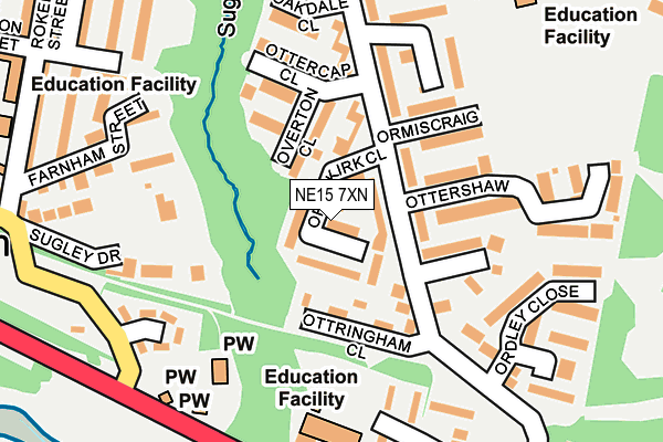 NE15 7XN map - OS OpenMap – Local (Ordnance Survey) NE15 7XN map - OS OpenMap – Local (Ordnance Survey)