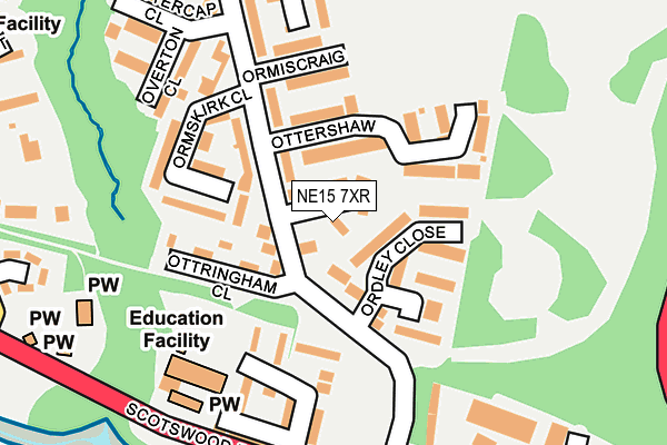 NE15 7XR map - OS OpenMap – Local (Ordnance Survey) NE15 7XR map - OS OpenMap – Local (Ordnance Survey)