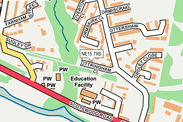 NE15 7XS map - OS OpenMap – Local (Ordnance Survey) NE15 7XS map - OS OpenMap – Local (Ordnance Survey)