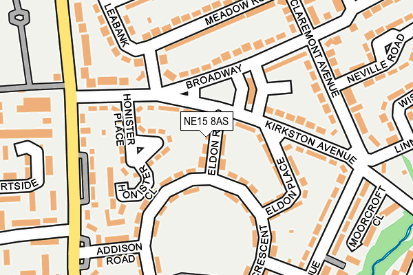 NE15 8AS map - OS OpenMap – Local (Ordnance Survey) NE15 8AS map - OS OpenMap – Local (Ordnance Survey)