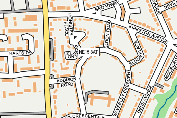 NE15 8AT map - OS OpenMap – Local (Ordnance Survey) NE15 8AT map - OS OpenMap – Local (Ordnance Survey)