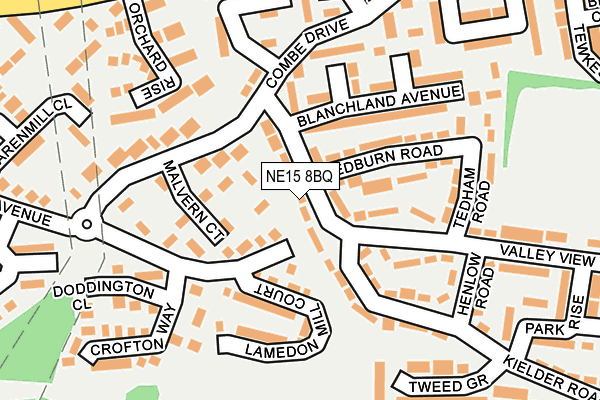 NE15 8BQ map - OS OpenMap – Local (Ordnance Survey) NE15 8BQ map - OS OpenMap – Local (Ordnance Survey)
