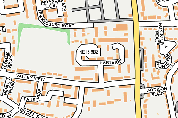 NE15 8BZ map - OS OpenMap – Local (Ordnance Survey) NE15 8BZ map - OS OpenMap – Local (Ordnance Survey)