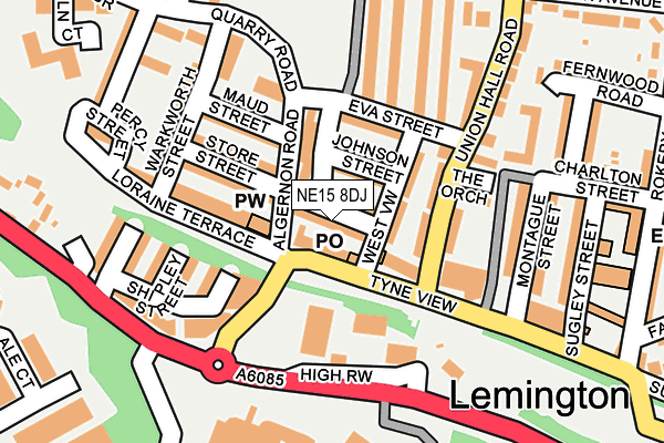 NE15 8DJ map - OS OpenMap – Local (Ordnance Survey) NE15 8DJ map - OS OpenMap – Local (Ordnance Survey)