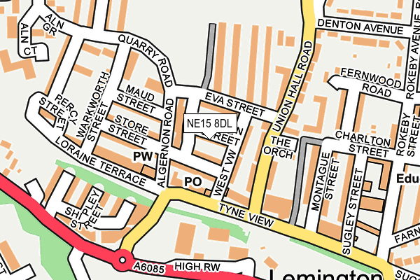 NE15 8DL map - OS OpenMap – Local (Ordnance Survey) NE15 8DL map - OS OpenMap – Local (Ordnance Survey)