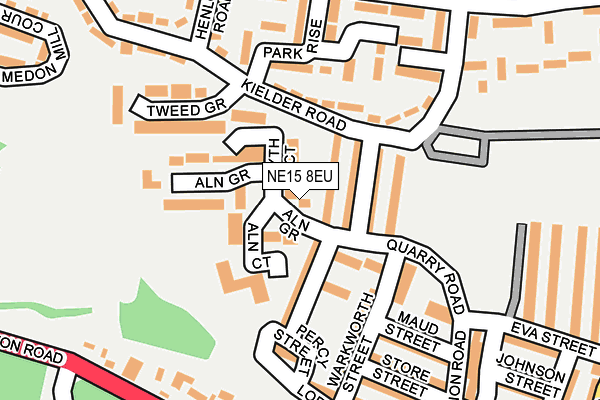 NE15 8EU map - OS OpenMap – Local (Ordnance Survey) NE15 8EU map - OS OpenMap – Local (Ordnance Survey)
