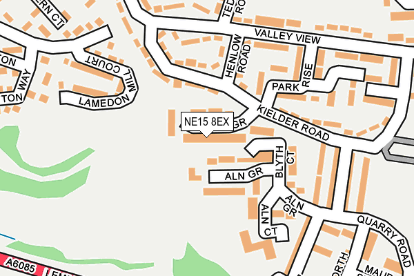 NE15 8EX map - OS OpenMap – Local (Ordnance Survey) NE15 8EX map - OS OpenMap – Local (Ordnance Survey)