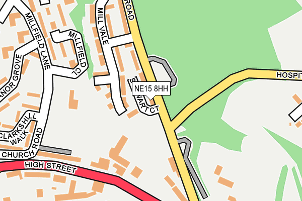 NE15 8HH map - OS OpenMap – Local (Ordnance Survey) NE15 8HH map - OS OpenMap – Local (Ordnance Survey)