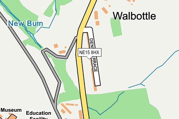 NE15 8HX map - OS OpenMap – Local (Ordnance Survey) NE15 8HX map - OS OpenMap – Local (Ordnance Survey)