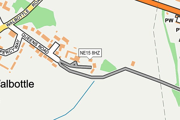 NE15 8HZ map - OS OpenMap – Local (Ordnance Survey) NE15 8HZ map - OS OpenMap – Local (Ordnance Survey)