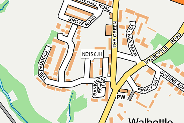NE15 8JH map - OS OpenMap – Local (Ordnance Survey) NE15 8JH map - OS OpenMap – Local (Ordnance Survey)