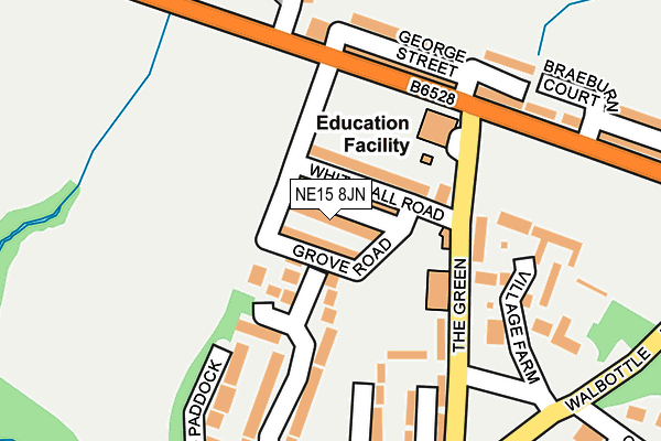 NE15 8JN map - OS OpenMap – Local (Ordnance Survey) NE15 8JN map - OS OpenMap – Local (Ordnance Survey)