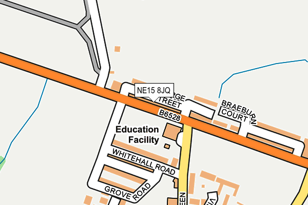 NE15 8JQ map - OS OpenMap – Local (Ordnance Survey) NE15 8JQ map - OS OpenMap – Local (Ordnance Survey)