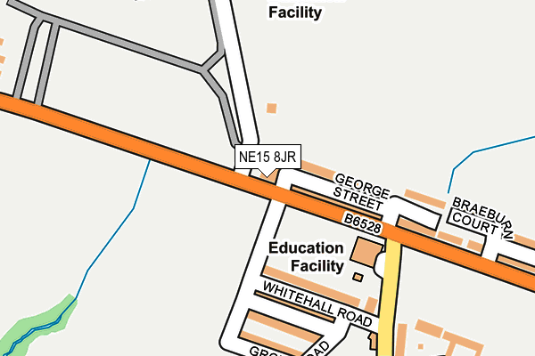 NE15 8JR map - OS OpenMap – Local (Ordnance Survey) NE15 8JR map - OS OpenMap – Local (Ordnance Survey)