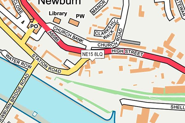 NE15 8LQ map - OS OpenMap – Local (Ordnance Survey) NE15 8LQ map - OS OpenMap – Local (Ordnance Survey)