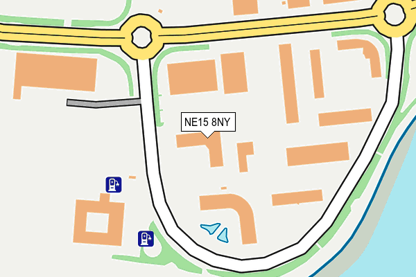 NE15 8NY map - OS OpenMap – Local (Ordnance Survey) NE15 8NY map - OS OpenMap – Local (Ordnance Survey)