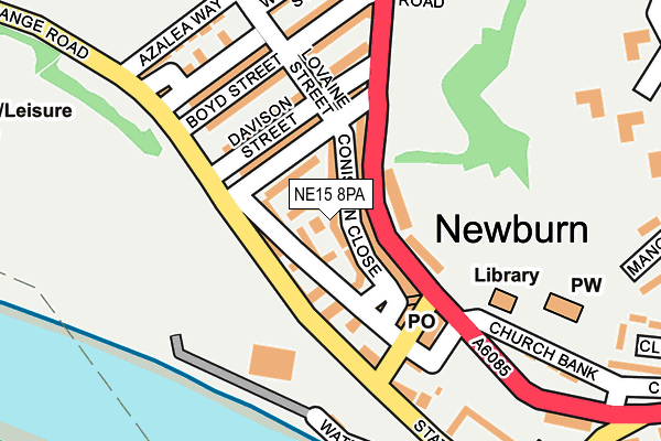 NE15 8PA map - OS OpenMap – Local (Ordnance Survey) NE15 8PA map - OS OpenMap – Local (Ordnance Survey)