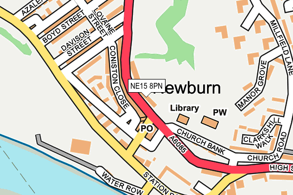 NE15 8PN map - OS OpenMap – Local (Ordnance Survey) NE15 8PN map - OS OpenMap – Local (Ordnance Survey)