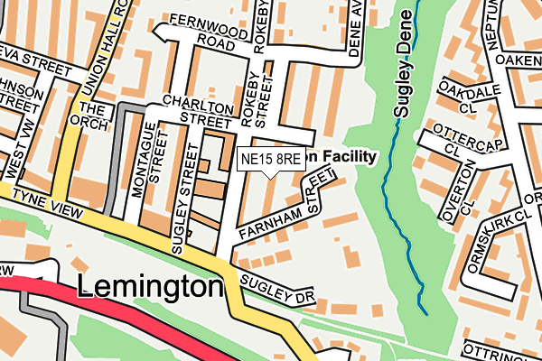 NE15 8RE map - OS OpenMap – Local (Ordnance Survey) NE15 8RE map - OS OpenMap – Local (Ordnance Survey)