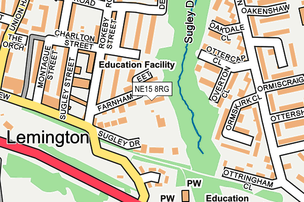 NE15 8RG map - OS OpenMap – Local (Ordnance Survey) NE15 8RG map - OS OpenMap – Local (Ordnance Survey)