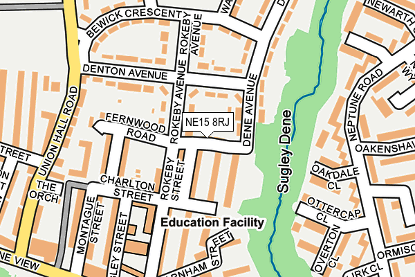 NE15 8RJ map - OS OpenMap – Local (Ordnance Survey) NE15 8RJ map - OS OpenMap – Local (Ordnance Survey)