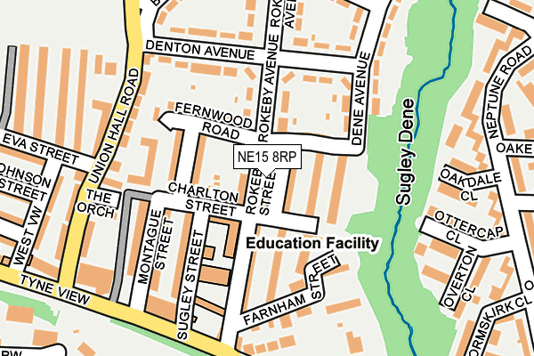 NE15 8RP map - OS OpenMap – Local (Ordnance Survey) NE15 8RP map - OS OpenMap – Local (Ordnance Survey)