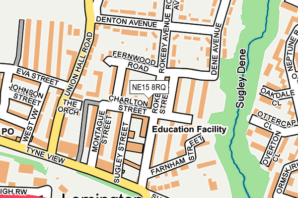 NE15 8RQ map - OS OpenMap – Local (Ordnance Survey) NE15 8RQ map - OS OpenMap – Local (Ordnance Survey)