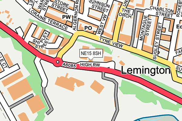 NE15 8SH map - OS OpenMap – Local (Ordnance Survey) NE15 8SH map - OS OpenMap – Local (Ordnance Survey)