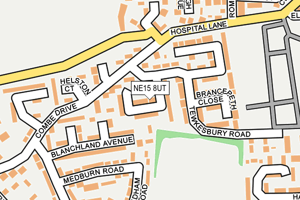 NE15 8UT map - OS OpenMap – Local (Ordnance Survey) NE15 8UT map - OS OpenMap – Local (Ordnance Survey)
