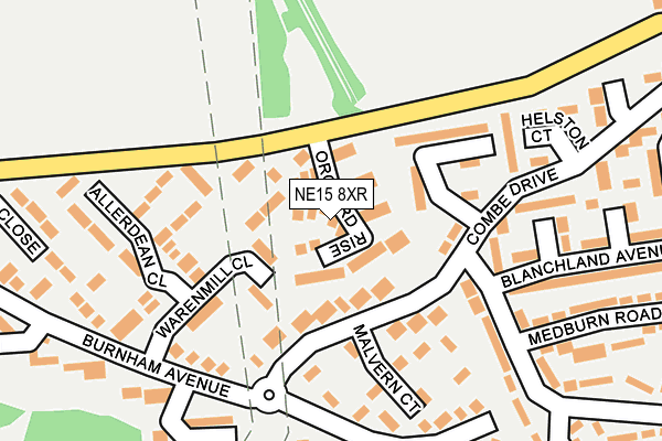 NE15 8XR map - OS OpenMap – Local (Ordnance Survey) NE15 8XR map - OS OpenMap – Local (Ordnance Survey)