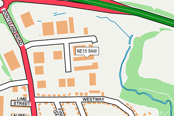 NE15 9AW map - OS OpenMap – Local (Ordnance Survey) NE15 9AW map - OS OpenMap – Local (Ordnance Survey)