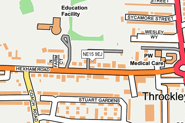 NE15 9EJ map - OS OpenMap – Local (Ordnance Survey) NE15 9EJ map - OS OpenMap – Local (Ordnance Survey)
