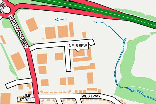 NE15 9EW map - OS OpenMap – Local (Ordnance Survey) NE15 9EW map - OS OpenMap – Local (Ordnance Survey)