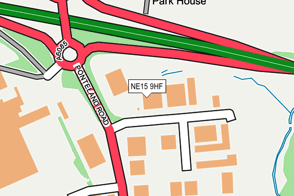 NE15 9HF map - OS OpenMap – Local (Ordnance Survey) NE15 9HF map - OS OpenMap – Local (Ordnance Survey)