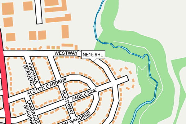 NE15 9HL map - OS OpenMap – Local (Ordnance Survey) NE15 9HL map - OS OpenMap – Local (Ordnance Survey)