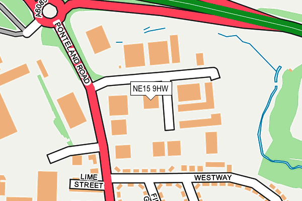 NE15 9HW map - OS OpenMap – Local (Ordnance Survey) NE15 9HW map - OS OpenMap – Local (Ordnance Survey)