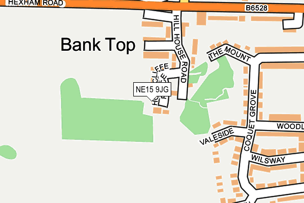 NE15 9JG map - OS OpenMap – Local (Ordnance Survey) NE15 9JG map - OS OpenMap – Local (Ordnance Survey)