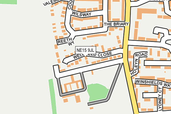 NE15 9JL map - OS OpenMap – Local (Ordnance Survey) NE15 9JL map - OS OpenMap – Local (Ordnance Survey)