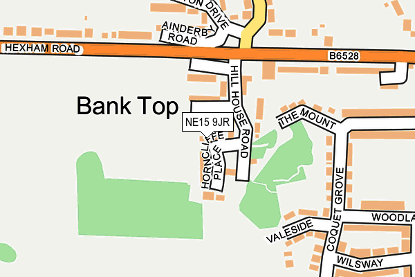 NE15 9JR map - OS OpenMap – Local (Ordnance Survey) NE15 9JR map - OS OpenMap – Local (Ordnance Survey)