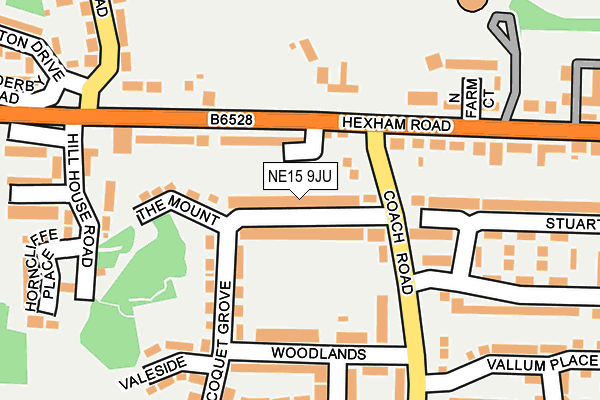 NE15 9JU map - OS OpenMap – Local (Ordnance Survey) NE15 9JU map - OS OpenMap – Local (Ordnance Survey)