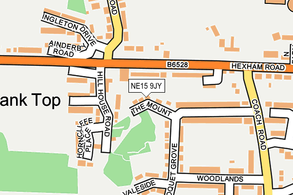NE15 9JY map - OS OpenMap – Local (Ordnance Survey) NE15 9JY map - OS OpenMap – Local (Ordnance Survey)