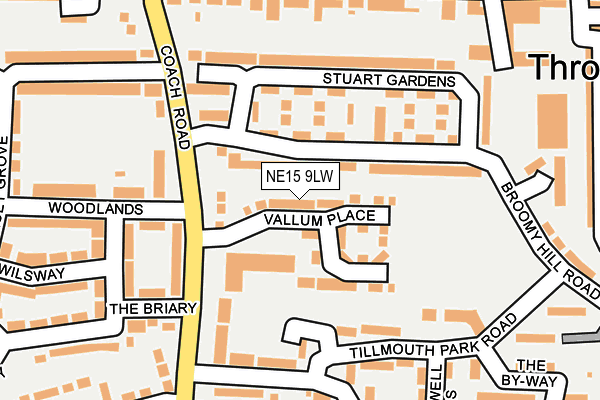 NE15 9LW map - OS OpenMap – Local (Ordnance Survey) NE15 9LW map - OS OpenMap – Local (Ordnance Survey)