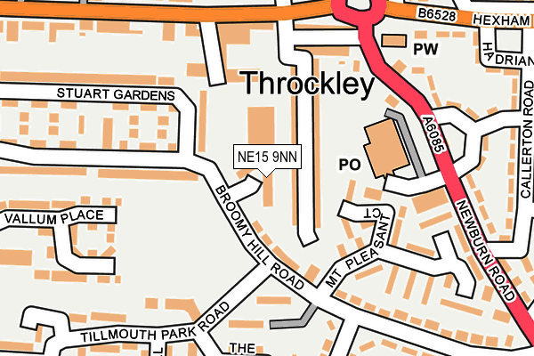 NE15 9NN map - OS OpenMap – Local (Ordnance Survey) NE15 9NN map - OS OpenMap – Local (Ordnance Survey)
