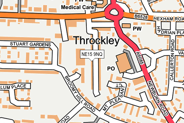 NE15 9NQ map - OS OpenMap – Local (Ordnance Survey) NE15 9NQ map - OS OpenMap – Local (Ordnance Survey)