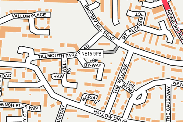 NE15 9PB map - OS OpenMap – Local (Ordnance Survey) NE15 9PB map - OS OpenMap – Local (Ordnance Survey)